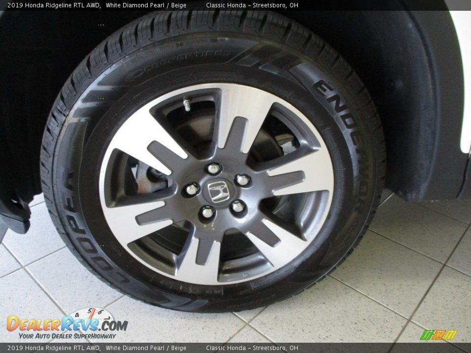 2019 Honda Ridgeline RTL AWD White Diamond Pearl / Beige Photo #12