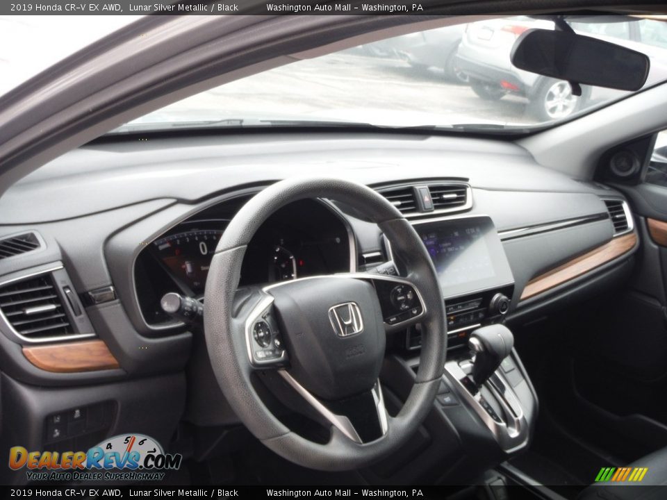 2019 Honda CR-V EX AWD Lunar Silver Metallic / Black Photo #12