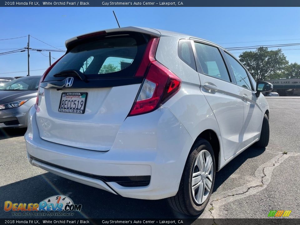 2018 Honda Fit LX White Orchid Pearl / Black Photo #7