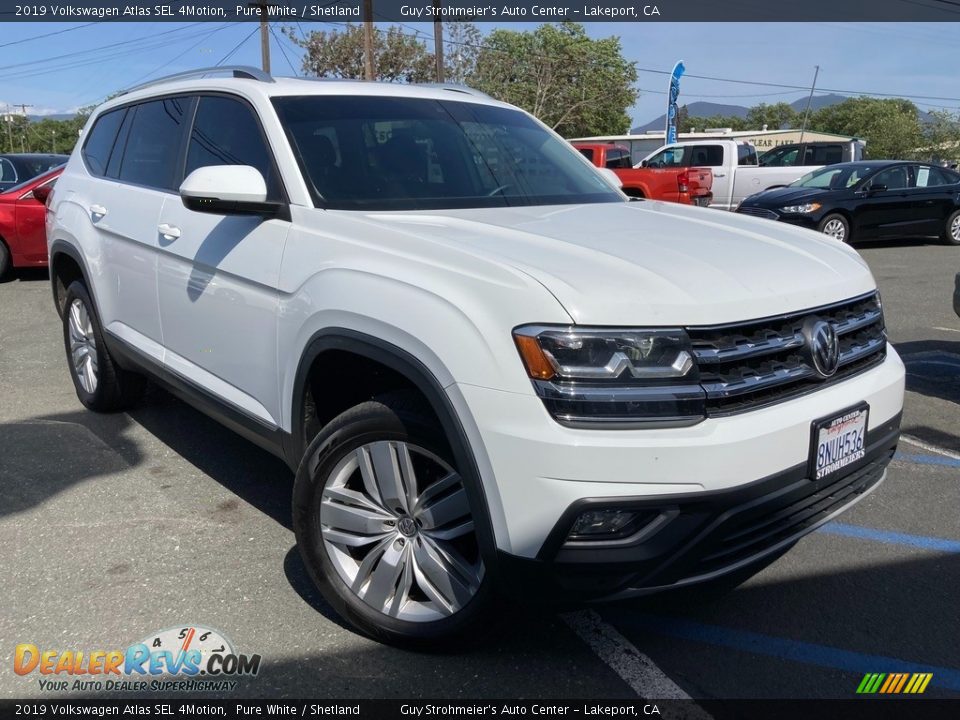 2019 Volkswagen Atlas SEL 4Motion Pure White / Shetland Photo #1