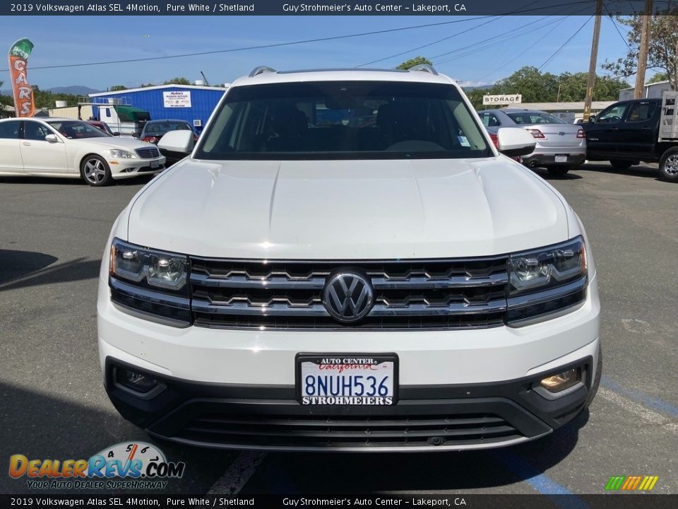 2019 Volkswagen Atlas SEL 4Motion Pure White / Shetland Photo #2