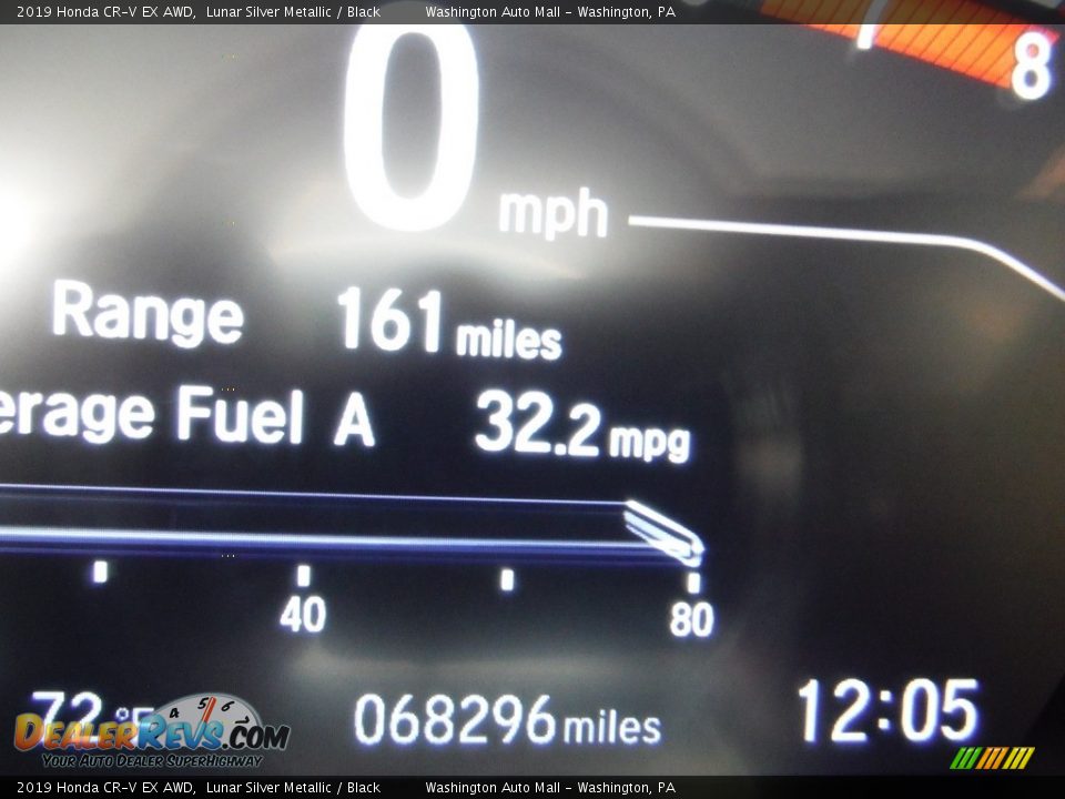 2019 Honda CR-V EX AWD Lunar Silver Metallic / Black Photo #32