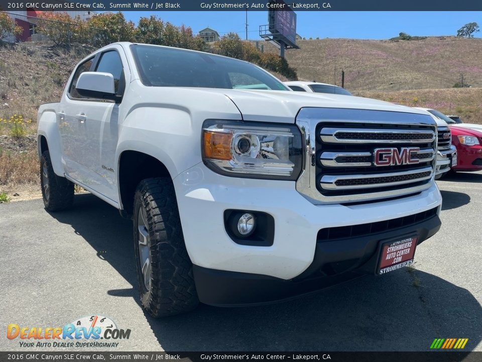 2016 GMC Canyon SLE Crew Cab Summit White / Jet Black Photo #1