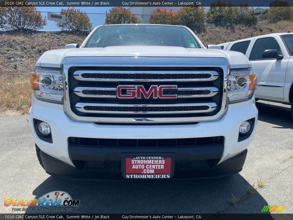 2016 GMC Canyon SLE Crew Cab Summit White / Jet Black Photo #2