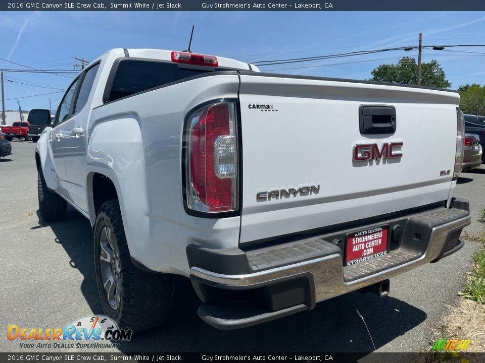 2016 GMC Canyon SLE Crew Cab Summit White / Jet Black Photo #4