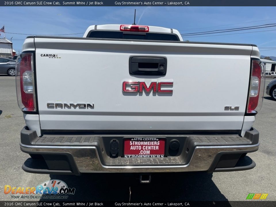 2016 GMC Canyon SLE Crew Cab Summit White / Jet Black Photo #5