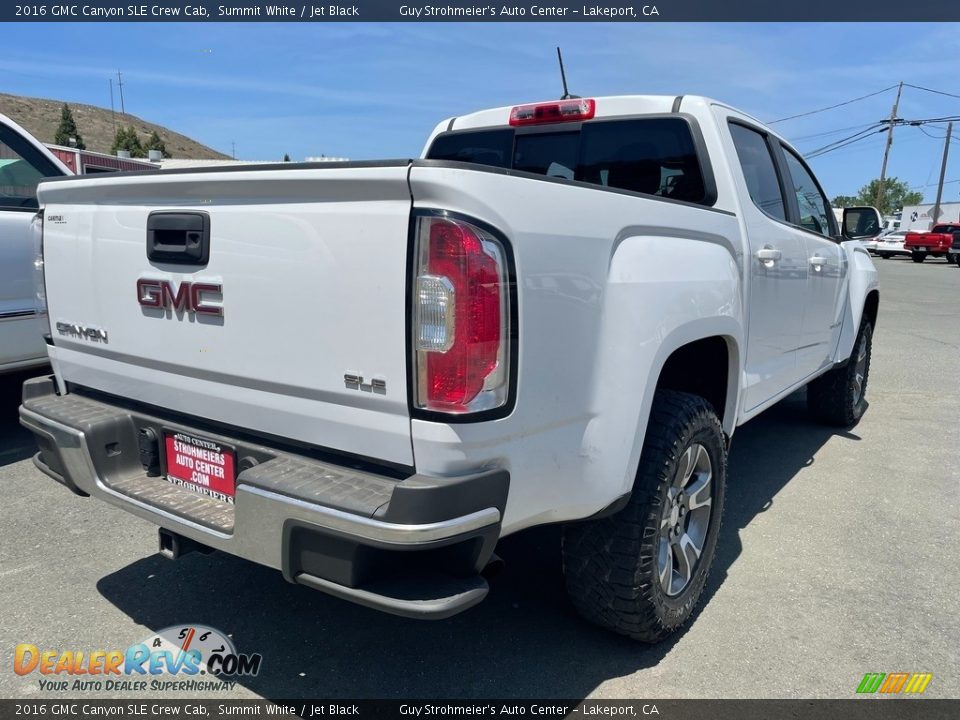 2016 GMC Canyon SLE Crew Cab Summit White / Jet Black Photo #6