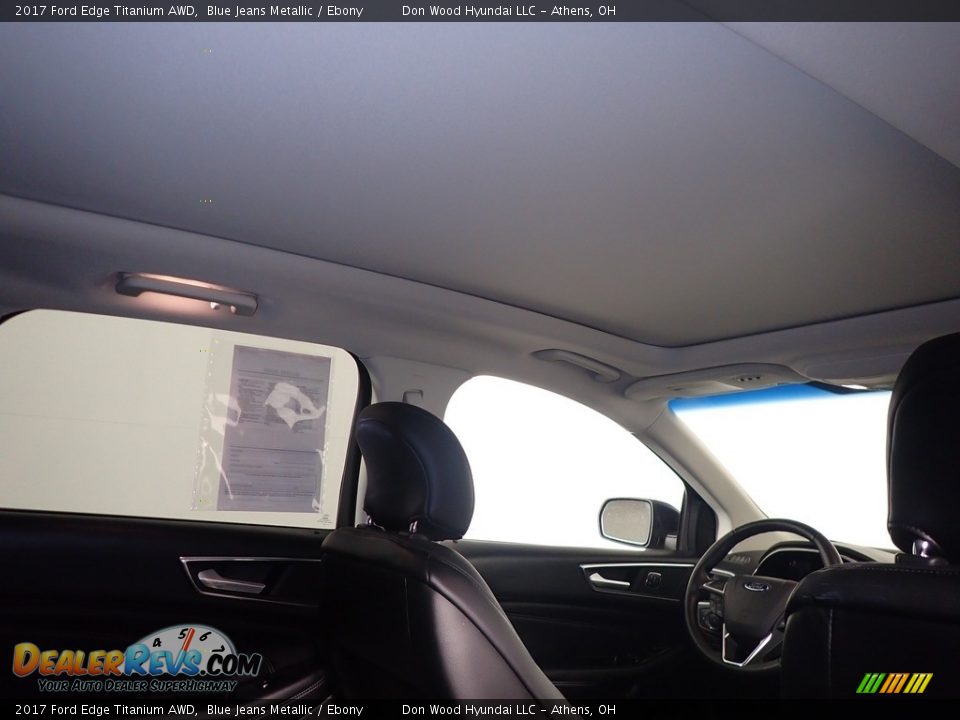 2017 Ford Edge Titanium AWD Blue Jeans Metallic / Ebony Photo #2