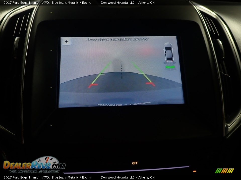 2017 Ford Edge Titanium AWD Blue Jeans Metallic / Ebony Photo #5