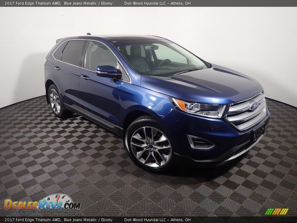 2017 Ford Edge Titanium AWD Blue Jeans Metallic / Ebony Photo #6