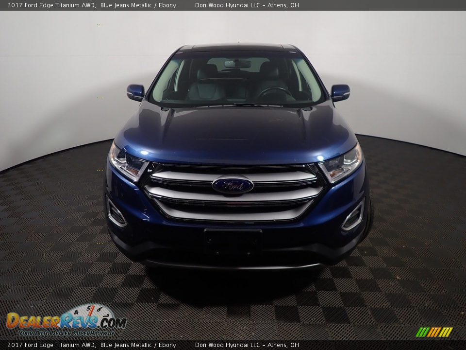 2017 Ford Edge Titanium AWD Blue Jeans Metallic / Ebony Photo #8