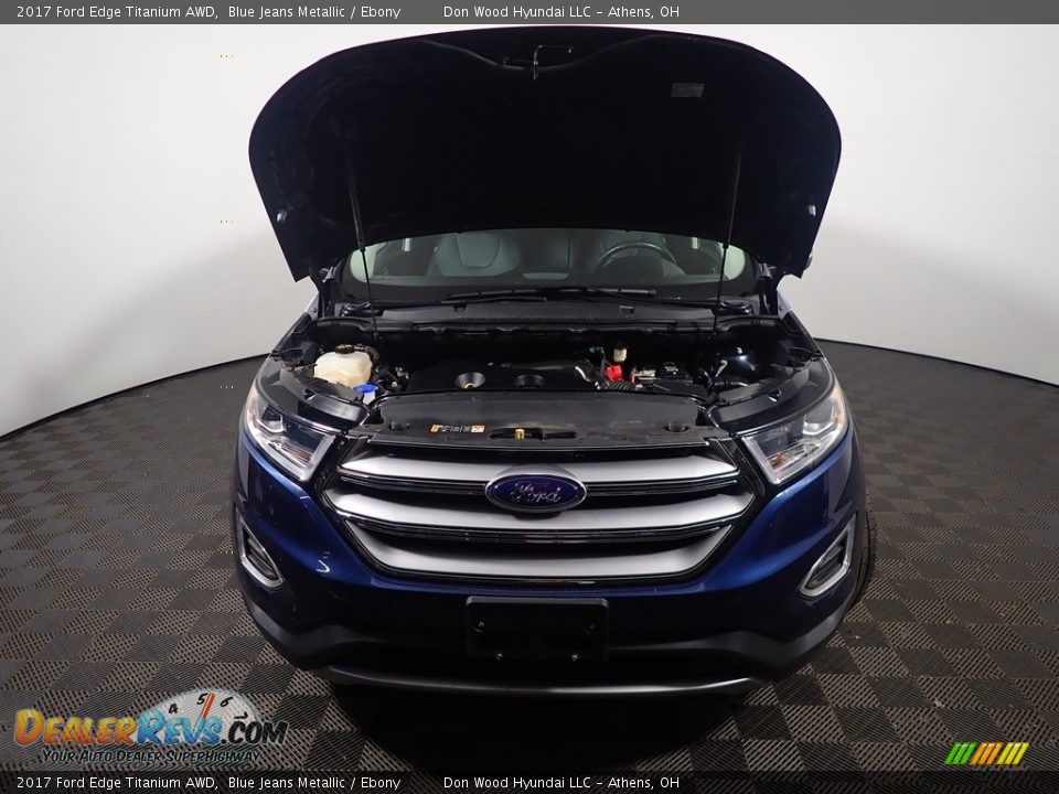 2017 Ford Edge Titanium AWD Blue Jeans Metallic / Ebony Photo #9