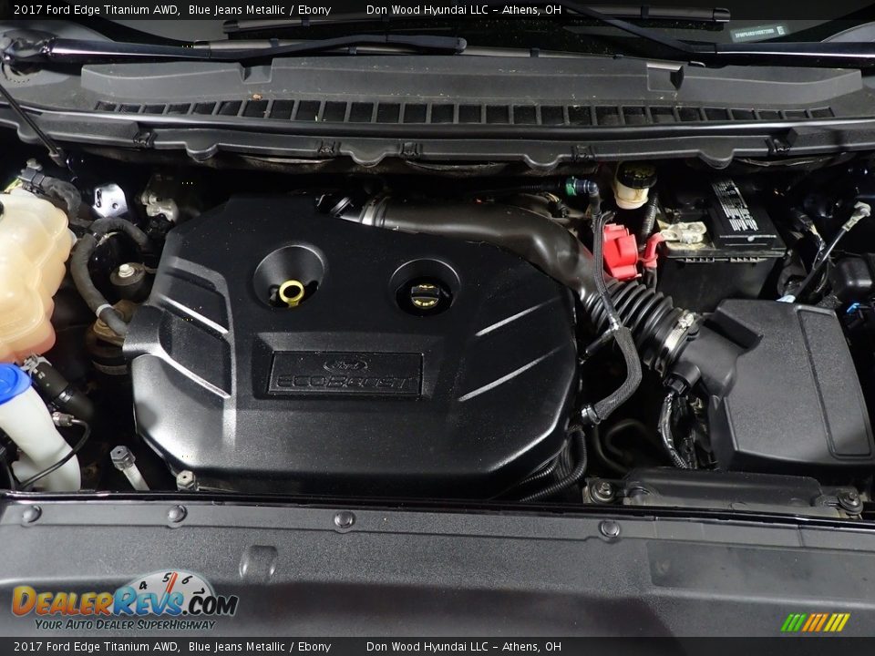 2017 Ford Edge Titanium AWD Blue Jeans Metallic / Ebony Photo #10