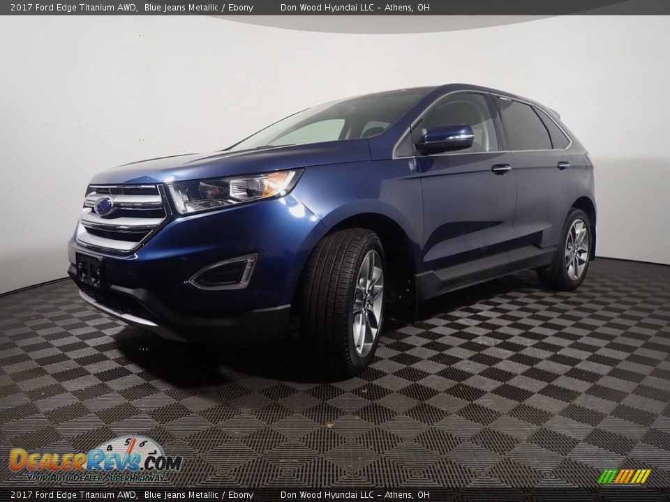 2017 Ford Edge Titanium AWD Blue Jeans Metallic / Ebony Photo #11