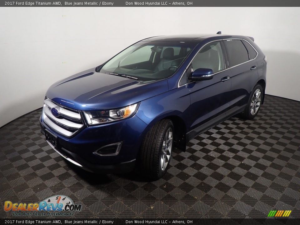2017 Ford Edge Titanium AWD Blue Jeans Metallic / Ebony Photo #12