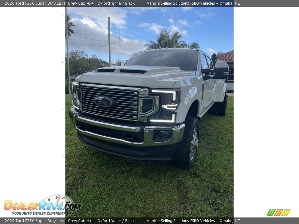 2020 Ford F350 Super Duty Lariat Crew Cab 4x4 Oxford White / Black Photo #10