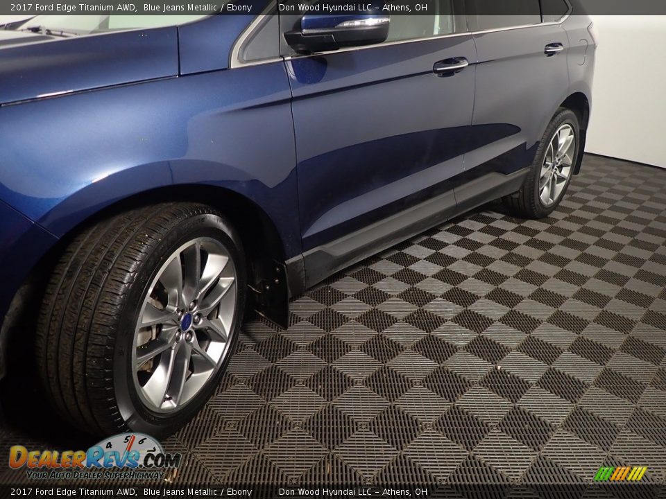 2017 Ford Edge Titanium AWD Blue Jeans Metallic / Ebony Photo #13