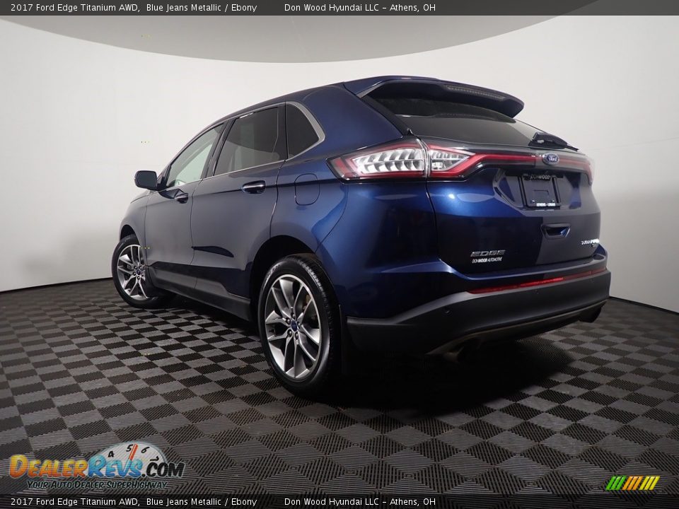 2017 Ford Edge Titanium AWD Blue Jeans Metallic / Ebony Photo #14