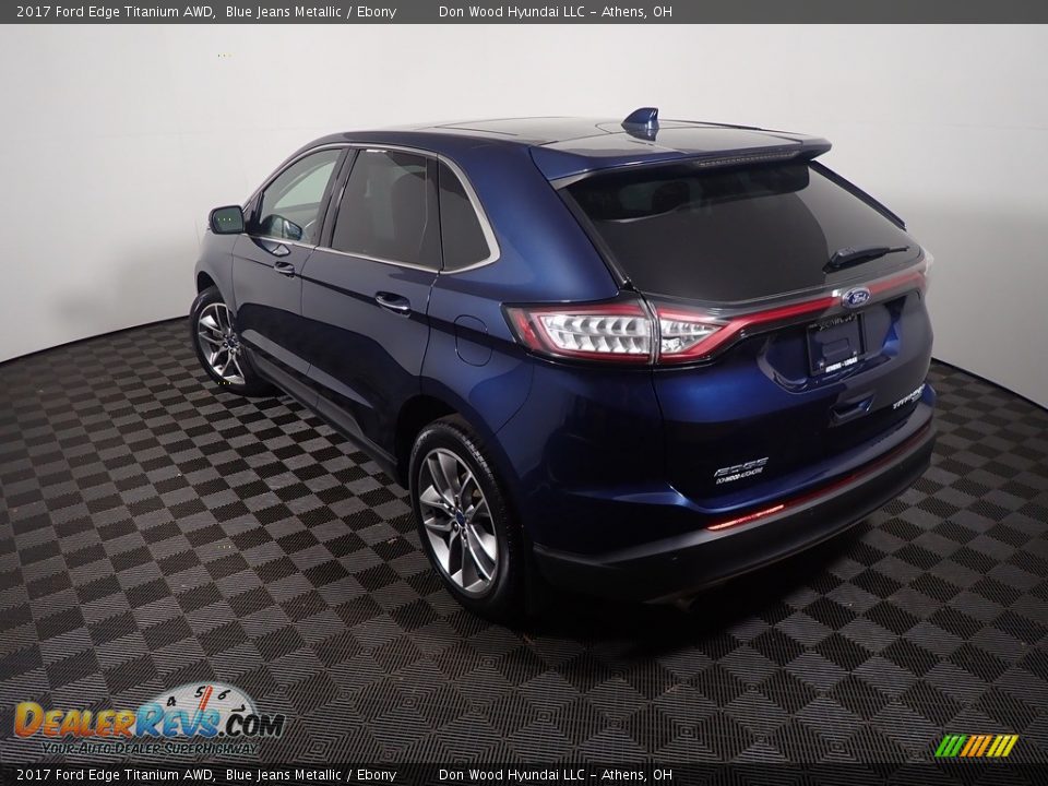 2017 Ford Edge Titanium AWD Blue Jeans Metallic / Ebony Photo #15