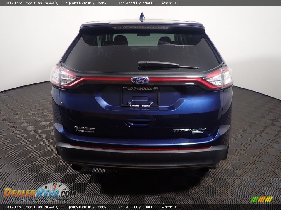 2017 Ford Edge Titanium AWD Blue Jeans Metallic / Ebony Photo #16