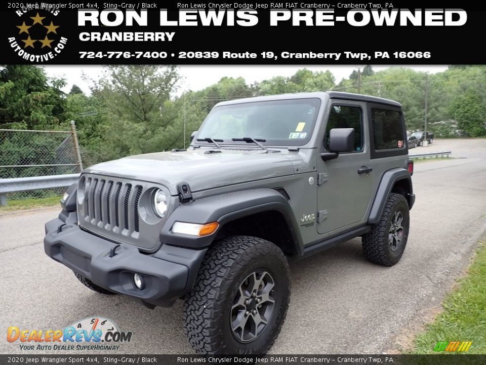 2020 Jeep Wrangler Sport 4x4 Sting-Gray / Black Photo #1