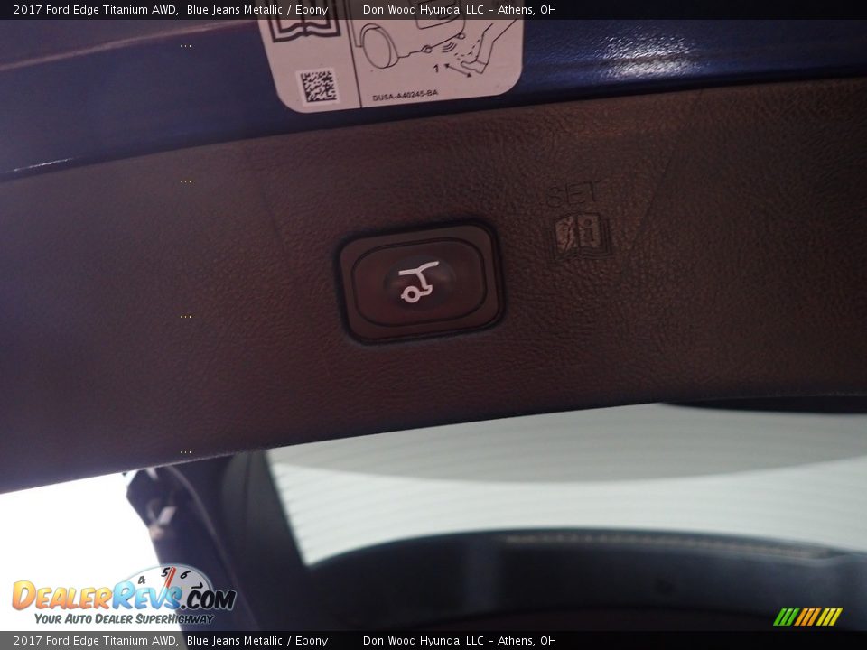 2017 Ford Edge Titanium AWD Blue Jeans Metallic / Ebony Photo #18