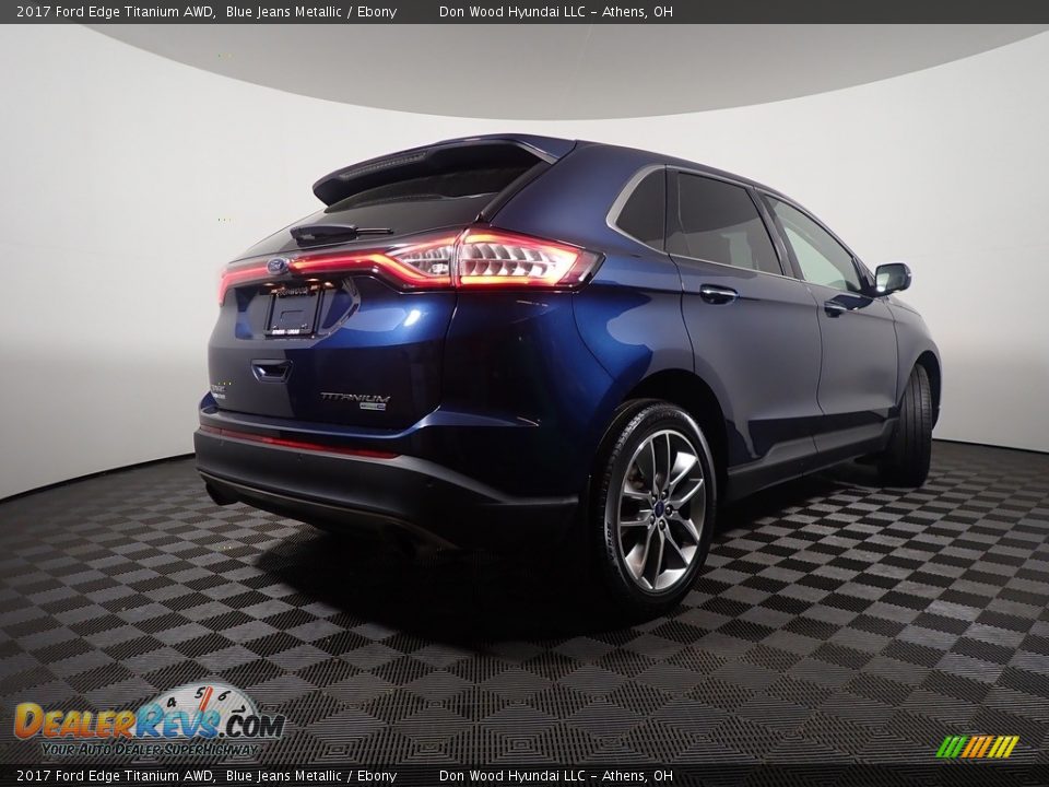 2017 Ford Edge Titanium AWD Blue Jeans Metallic / Ebony Photo #20