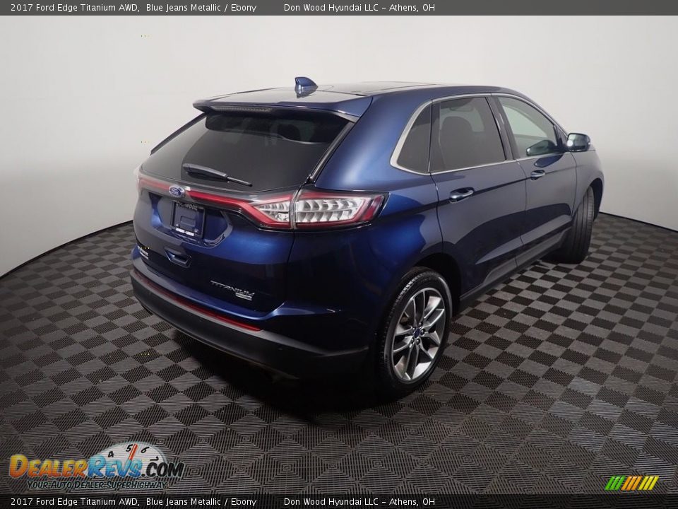 2017 Ford Edge Titanium AWD Blue Jeans Metallic / Ebony Photo #21