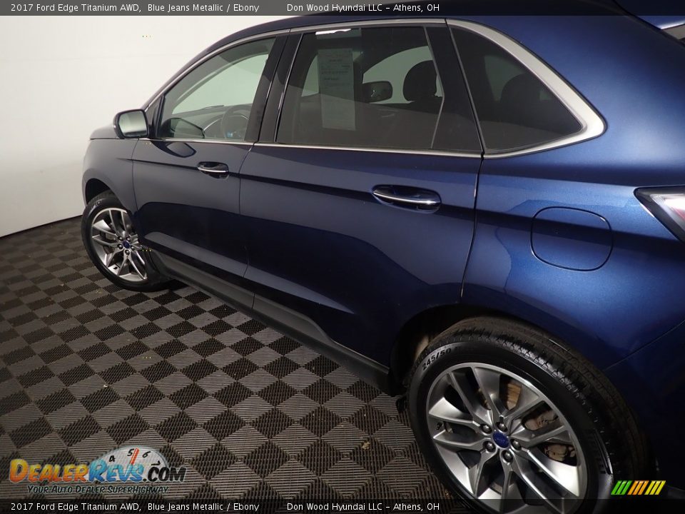 2017 Ford Edge Titanium AWD Blue Jeans Metallic / Ebony Photo #22