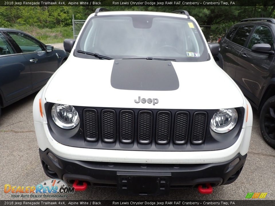 2018 Jeep Renegade Trailhawk 4x4 Alpine White / Black Photo #2