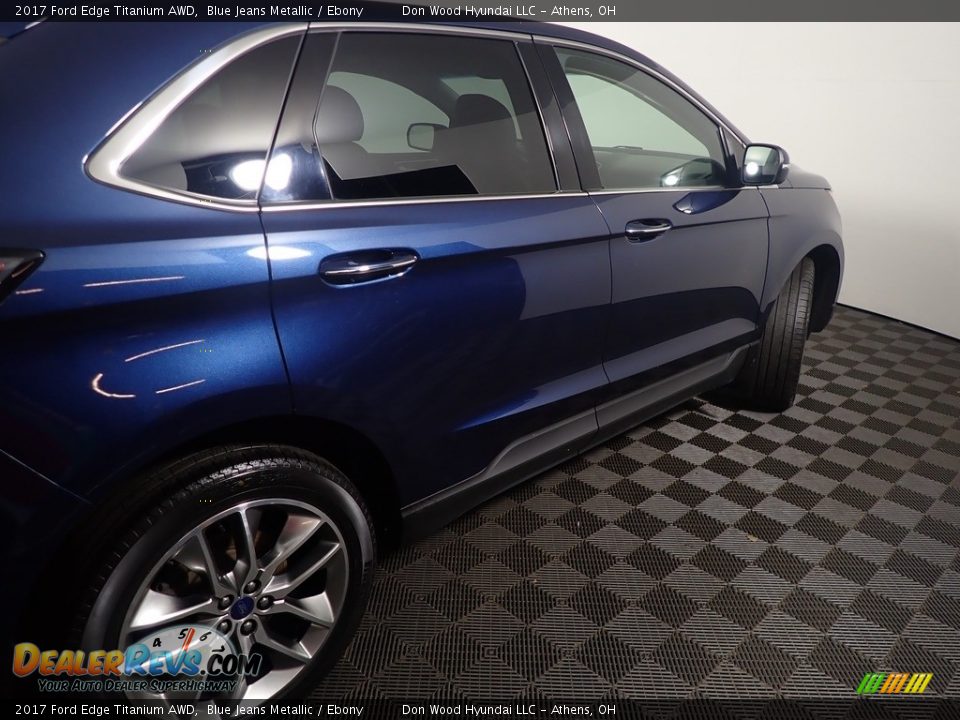 2017 Ford Edge Titanium AWD Blue Jeans Metallic / Ebony Photo #23