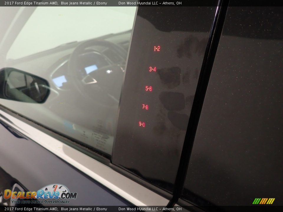 2017 Ford Edge Titanium AWD Blue Jeans Metallic / Ebony Photo #24
