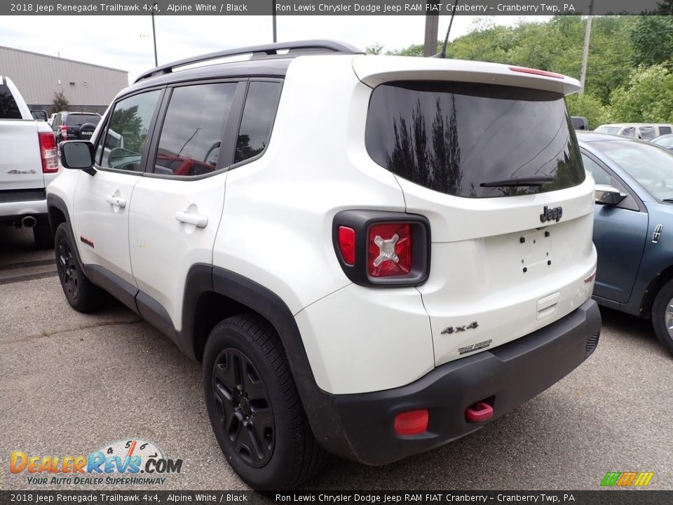 2018 Jeep Renegade Trailhawk 4x4 Alpine White / Black Photo #4