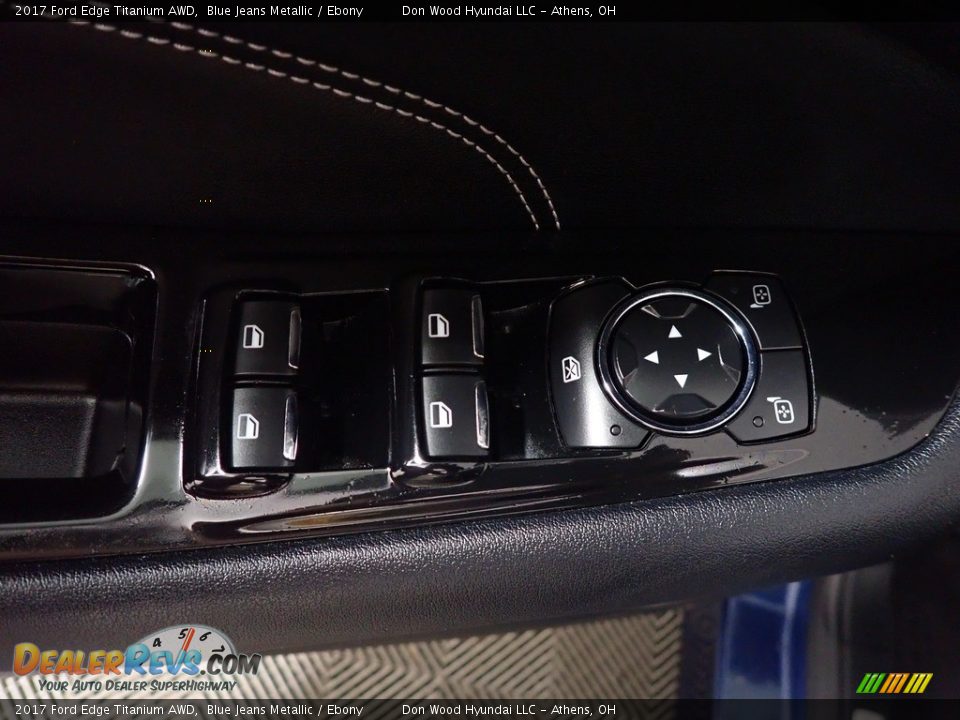 2017 Ford Edge Titanium AWD Blue Jeans Metallic / Ebony Photo #26
