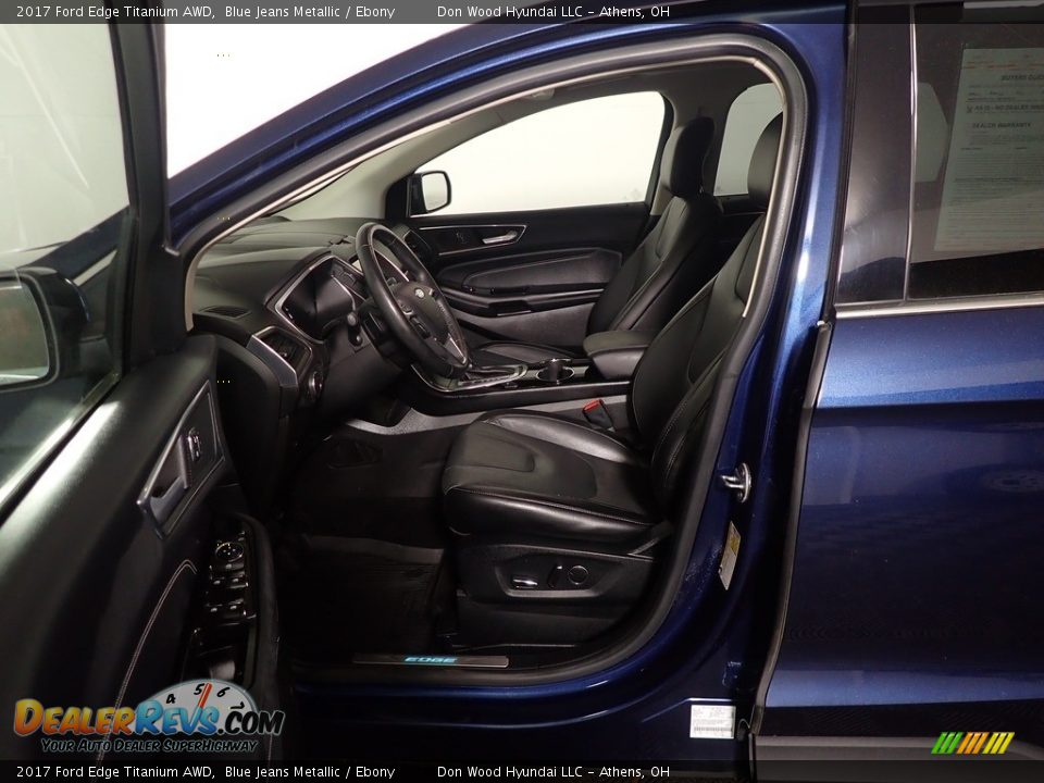 2017 Ford Edge Titanium AWD Blue Jeans Metallic / Ebony Photo #27