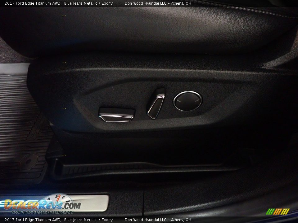 2017 Ford Edge Titanium AWD Blue Jeans Metallic / Ebony Photo #28