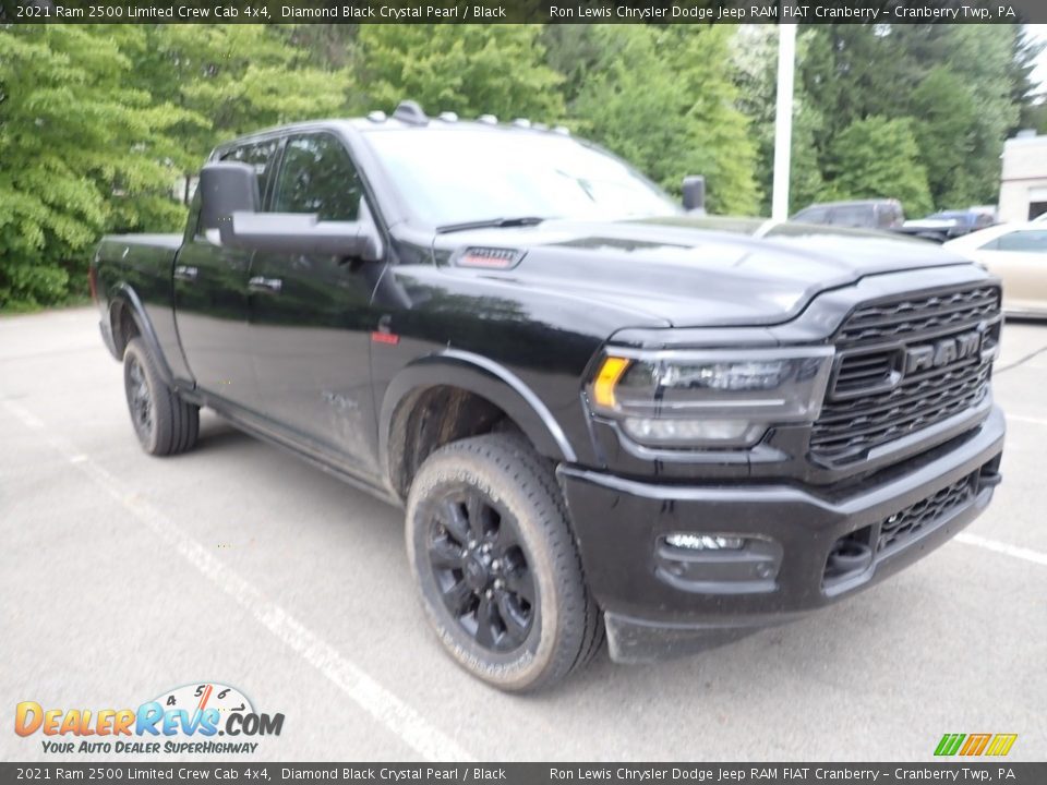 2021 Ram 2500 Limited Crew Cab 4x4 Diamond Black Crystal Pearl / Black Photo #3