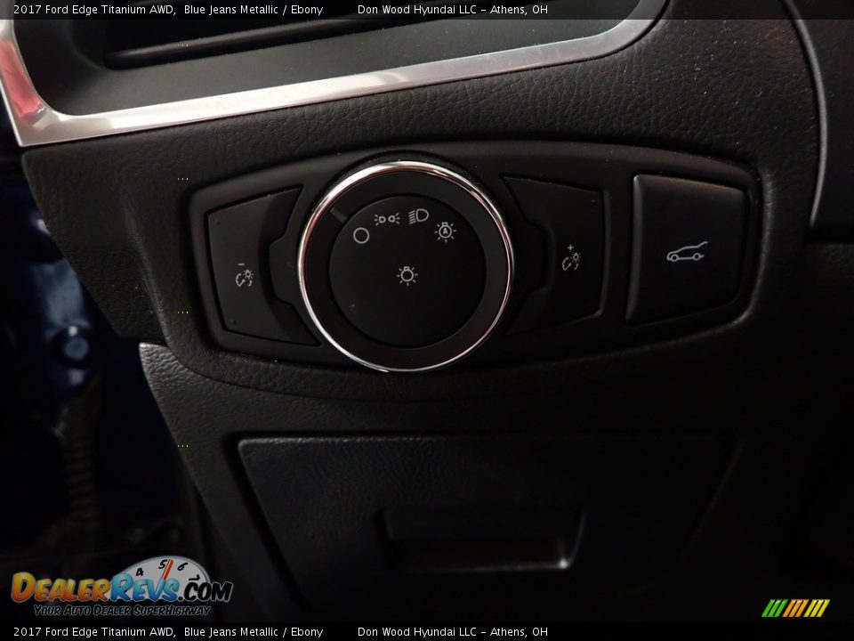 2017 Ford Edge Titanium AWD Blue Jeans Metallic / Ebony Photo #36