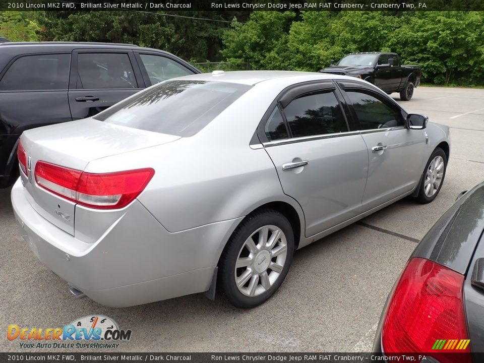 2010 Lincoln MKZ FWD Brilliant Silver Metallic / Dark Charcoal Photo #4