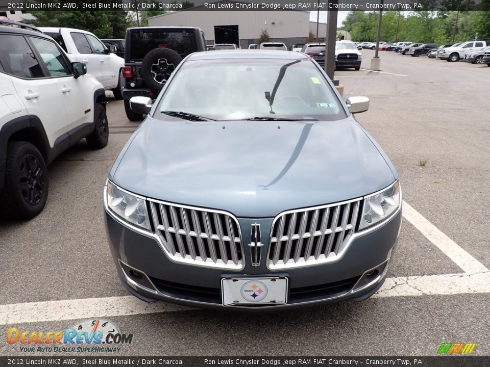 2012 Lincoln MKZ AWD Steel Blue Metallic / Dark Charcoal Photo #2