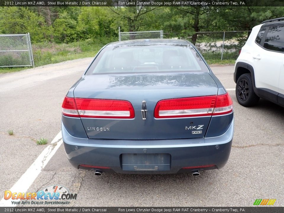 2012 Lincoln MKZ AWD Steel Blue Metallic / Dark Charcoal Photo #4