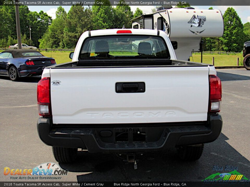 2018 Toyota Tacoma SR Access Cab Super White / Cement Gray Photo #4