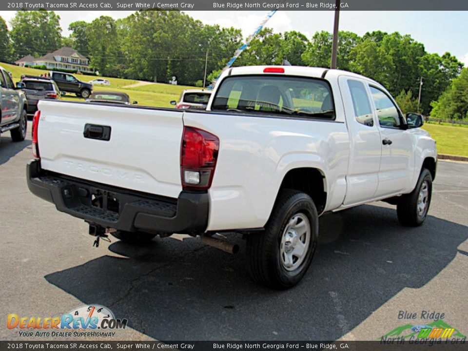 2018 Toyota Tacoma SR Access Cab Super White / Cement Gray Photo #5