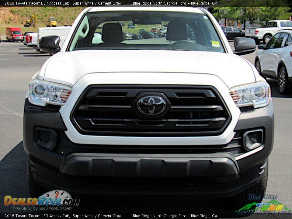 2018 Toyota Tacoma SR Access Cab Super White / Cement Gray Photo #8