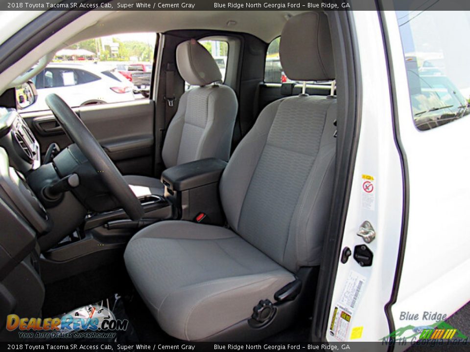 2018 Toyota Tacoma SR Access Cab Super White / Cement Gray Photo #11