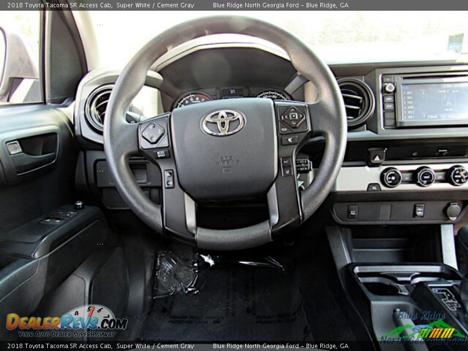 2018 Toyota Tacoma SR Access Cab Super White / Cement Gray Photo #15