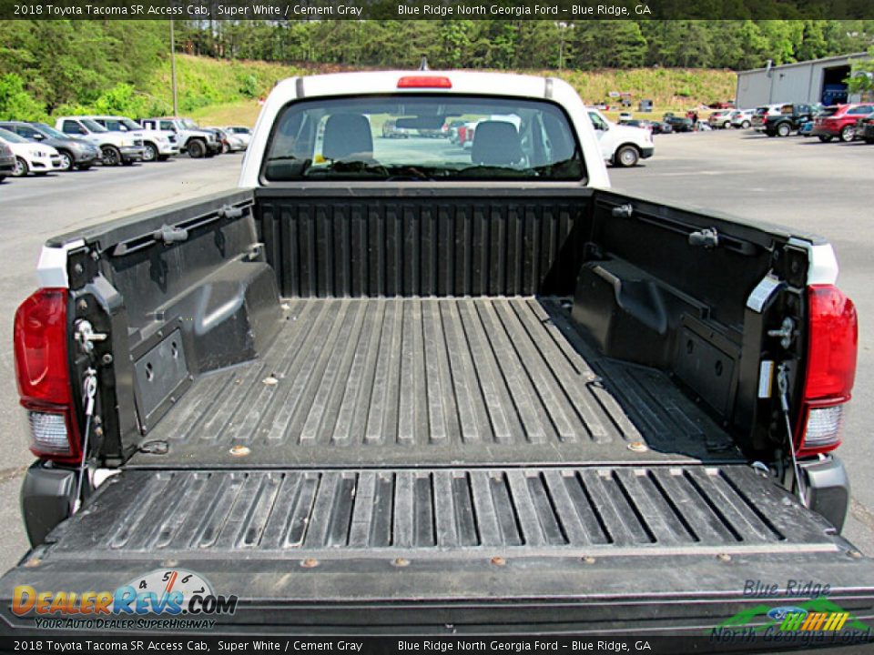 2018 Toyota Tacoma SR Access Cab Super White / Cement Gray Photo #28