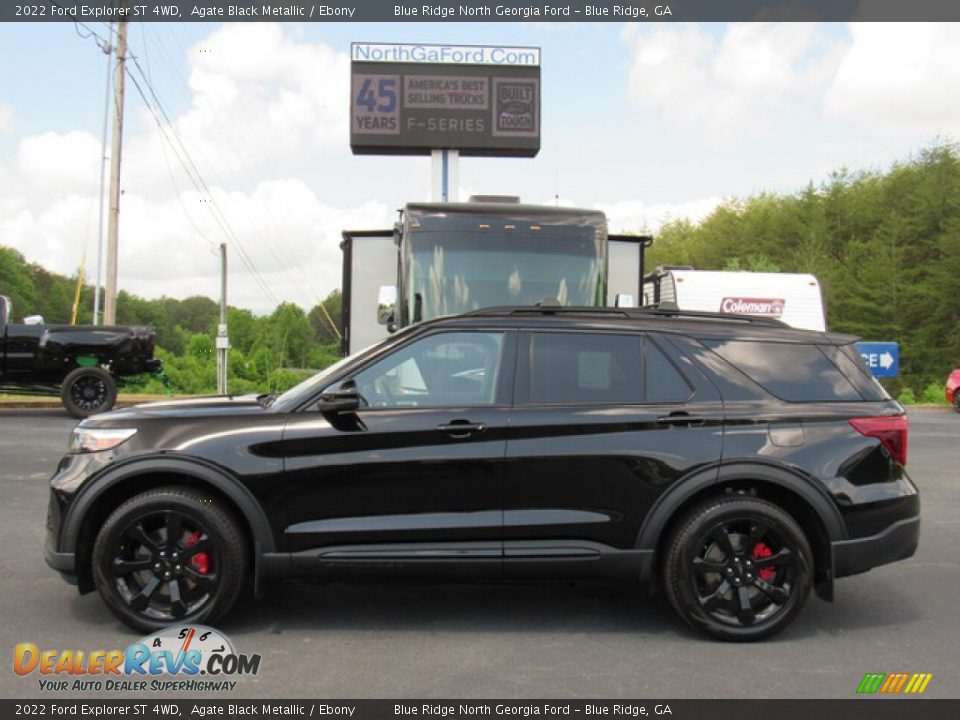 2022 Ford Explorer ST 4WD Agate Black Metallic / Ebony Photo #2