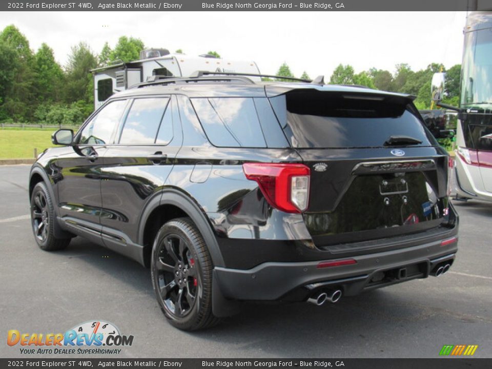 2022 Ford Explorer ST 4WD Agate Black Metallic / Ebony Photo #3
