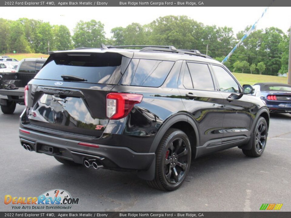 2022 Ford Explorer ST 4WD Agate Black Metallic / Ebony Photo #5